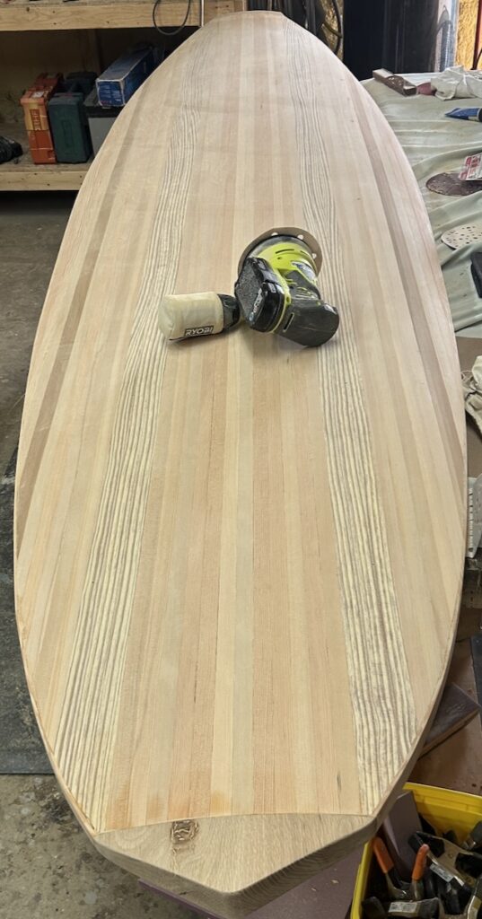 Sanded and ready for seal coat